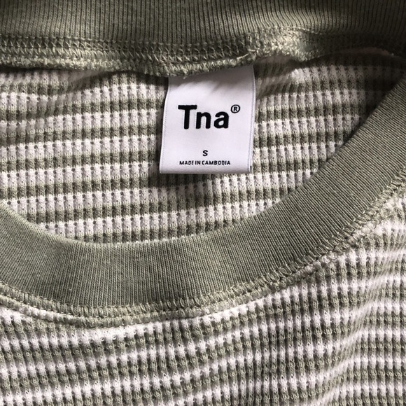 Aritzia TNA striped long sleeve top - Picture 2 of 6